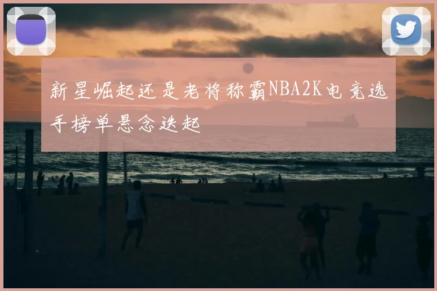 新星崛起还是老将称霸NBA2K电竞选手榜单悬念迭起