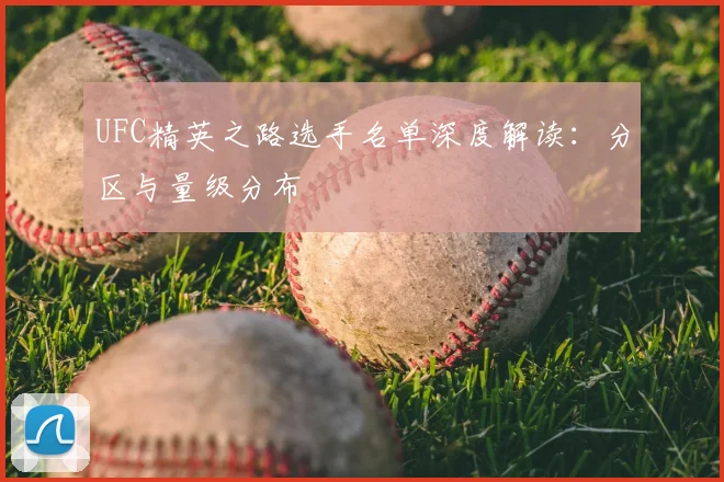 UFC精英之路选手名单深度解读：分区与量级分布