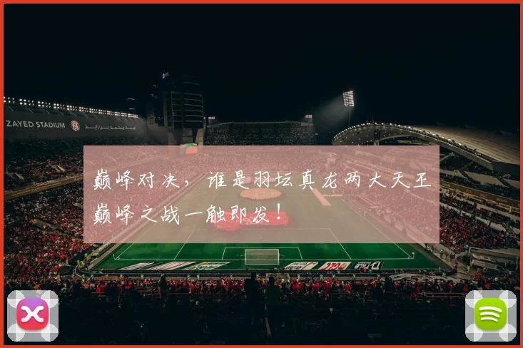 巅峰对决,谁是羽坛真龙两大天王巅峰之战一触即发!